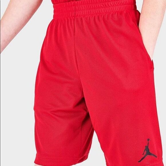 Jordan Air Boys Large Red/Black Reversible Shorts - Picture 6 of 7
